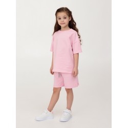 75-60 ФТ Костюм однотонный (футболка+шорты), нежно-розовый. 75-60 ФТ Костюм однотонный (футболка+шорты), нежно-розовый.